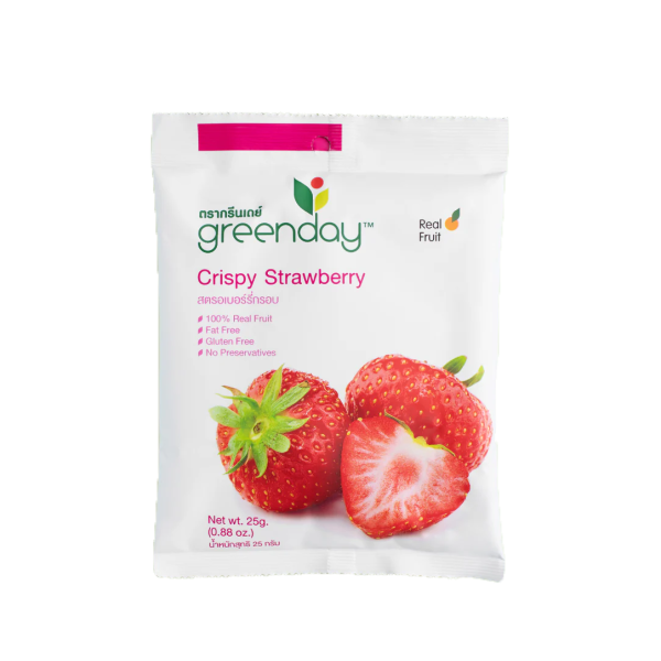 Green Day Crispy Strawberry 25g (Stand Bag) (FD)